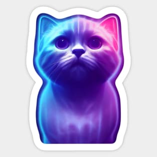 Blue Violet Astrocat Sticker